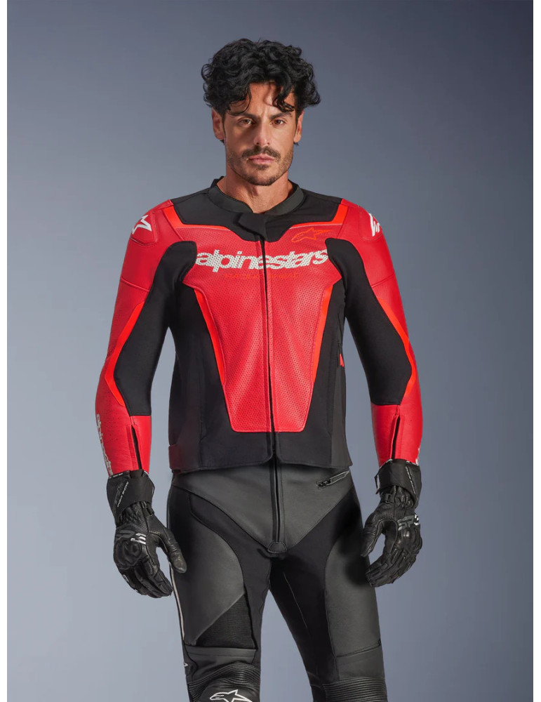 Giacca Alpinestars GP Force V2 Airflow rosso rosso fluo