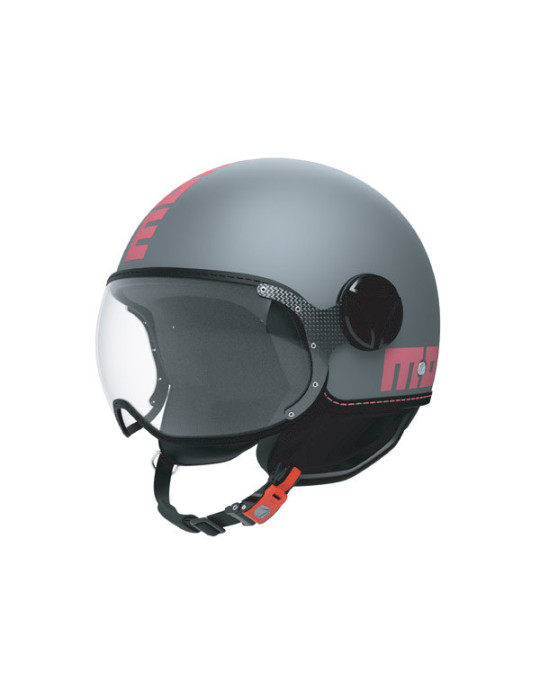 Casco Momo FGTR Classic matt grey fucsia