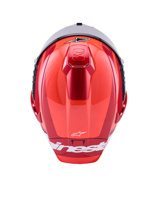 Alpinestars Supertech R10 Helm schwarz weiß doppelt rot