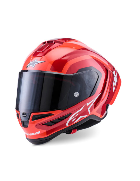 Alpinestars Supertech R10 Helm schwarz weiß doppelt rot