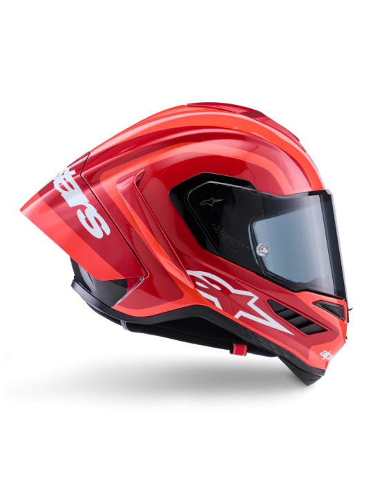 Casco Alpinestars Supertech R10 negro blanco doble rojo