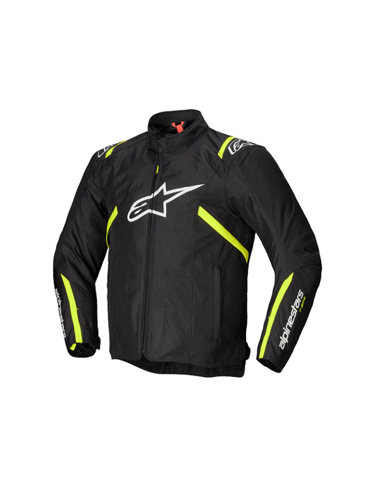 Veste Moto Alpinestars T-SPS V2 WP Noir/Blanc/Jaune | Imperméable & Protection