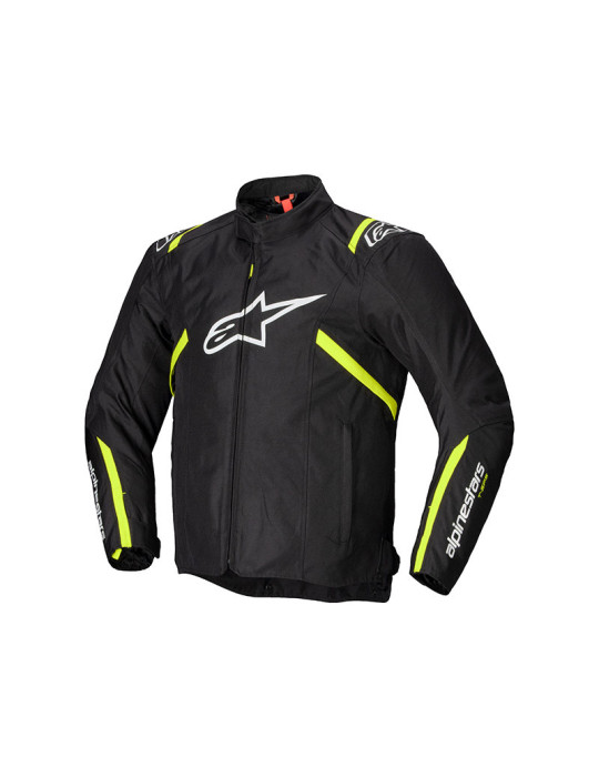 Veste Moto Alpinestars T-SPS V2 WP Noir/Blanc/Jaune | Imperméable & Protection