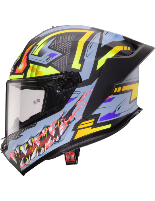 Casco Caberg Roxter Hunter Negro Mate Gris Amarillo Fluo | Comprar Online