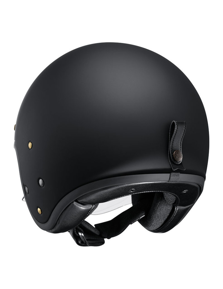 Casque Jet Shoei J-O2 Noir Mat – Moto Vintage & Confort | Boutique en Ligne