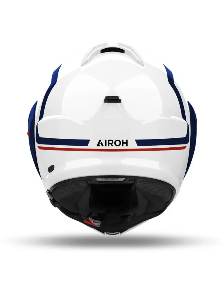 Casco Modular Airoh Mathisse 2 Genius Azul/Rojo Brillo | ECE 22.06