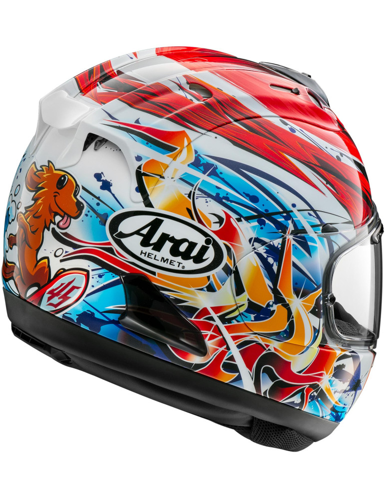 Casco Integrale Arai RX-7V EVO Nagashima Bianco Rosso Blu | Acquista Online