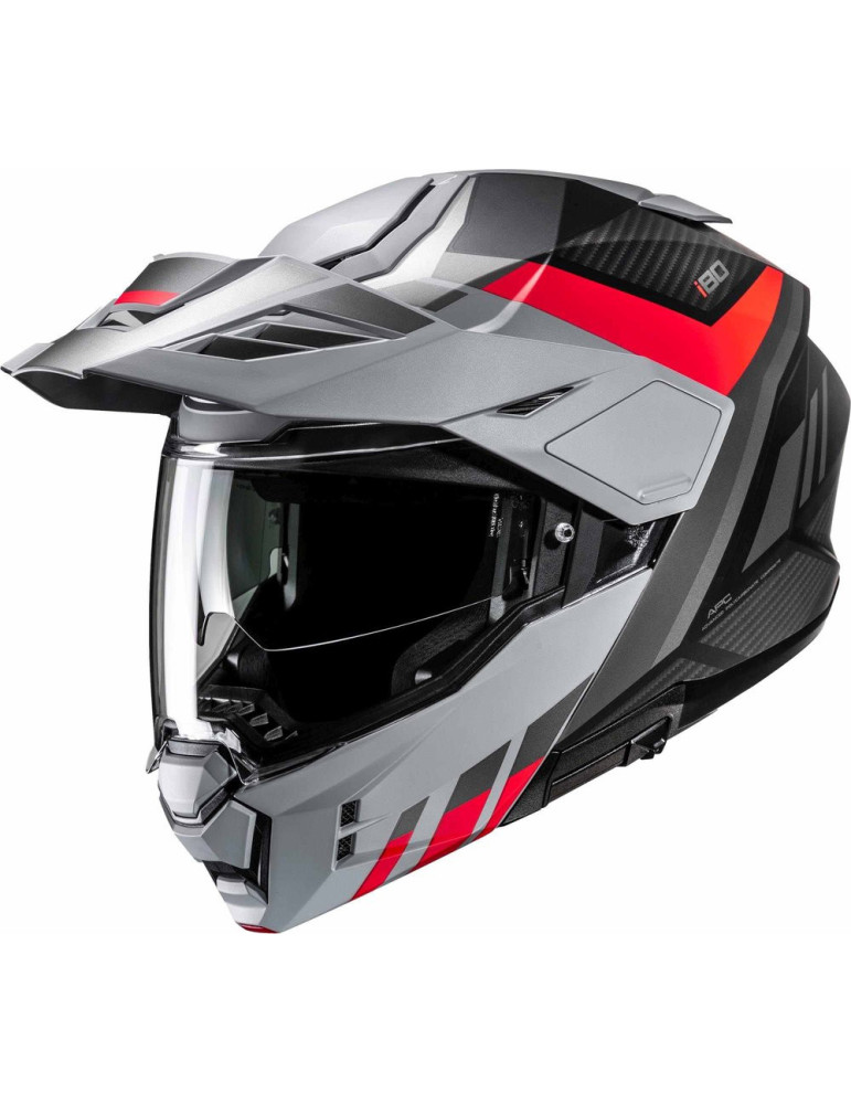 Casque Intégral HJC i80 Imes MC1SF Noir/Rouge Mat | Achat en Ligne