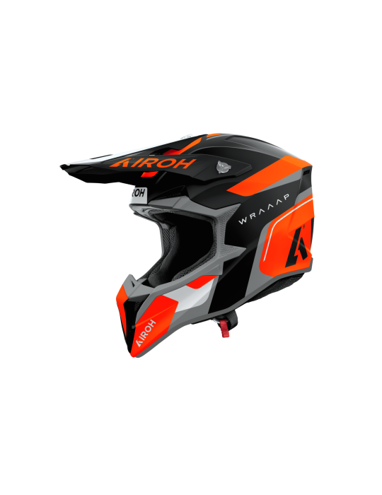 Airoh Wraaap Conquer Orange Matt Motocross Helmet | Buy Online