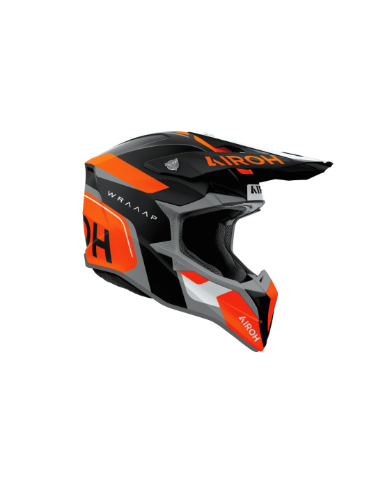 Airoh Wraaap Conquer Orange Matt Motocross Helmet | Buy Online
