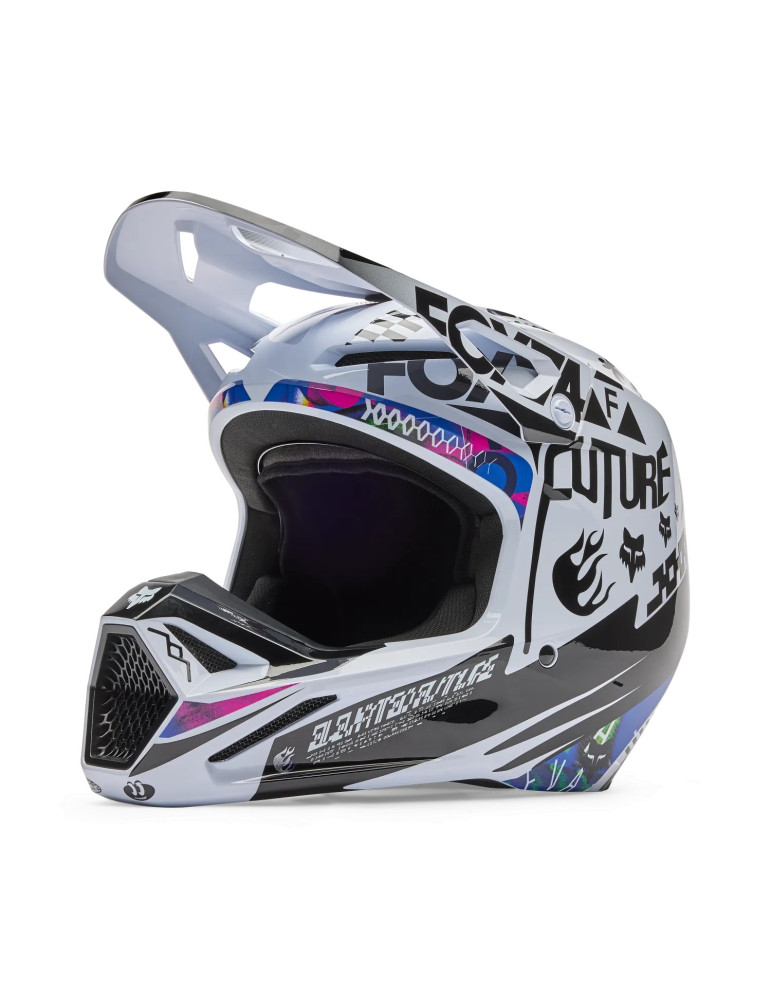 Casco Cross Fox V1 Image Cosmo Blanco/Negro | Motocross Off‑Road