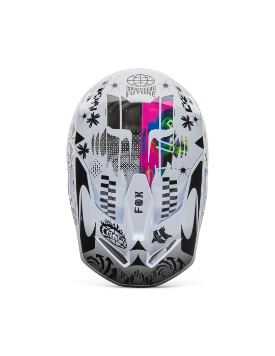 Casco Cross Fox V1 Image Cosmo Blanco/Negro | Motocross Off‑Road