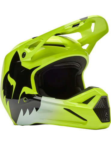 Casco Cross Fox V1 Shield Amarillo Flúor | Motocross Off‑Road