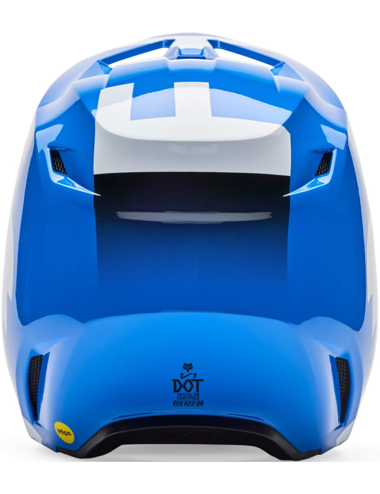 Fox V1 Shield Blue Motocross Helmet | Lightweight MX Protection