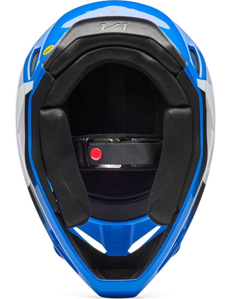 Casque Cross Fox V1 Shield Bleu | Casque Moto Cross MX Off-Road