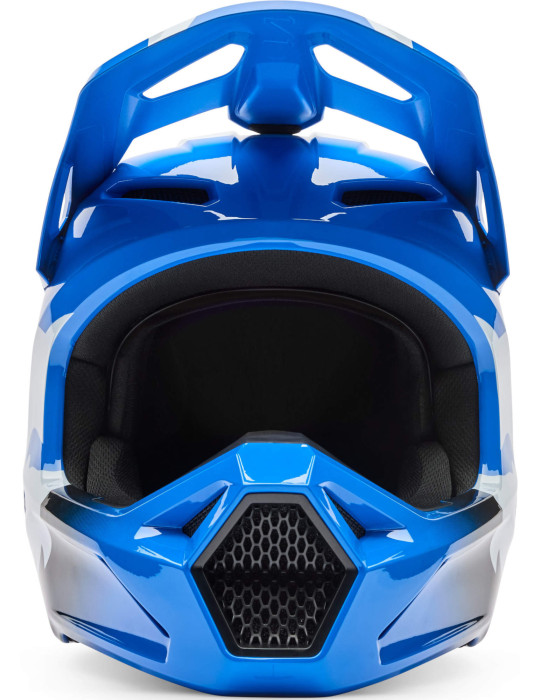 Fox V1 Shield Blue Motocross Helmet | Lightweight MX Protection