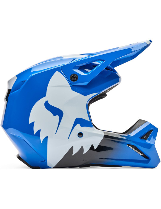 Casco Cross Fox V1 Shield Blu | Offerta e Spedizione Veloce