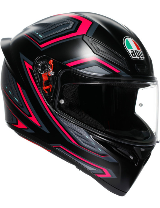 Casco Integrale AGV K1 S E2206 Sling Nero/Rosa Opaco | Acquista Online
