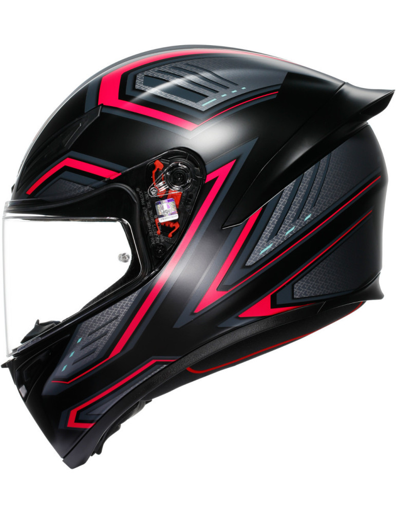 AGV K1 S E2206 Sling Full Face Helmet | Matt Black/Pink