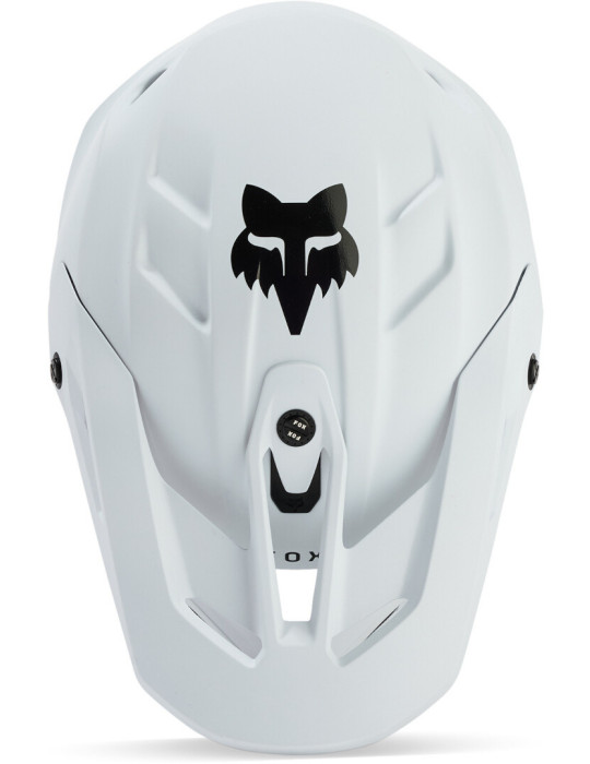 Fox V3 Solid Cross Helmet – Matte White | Motocross Helmet
