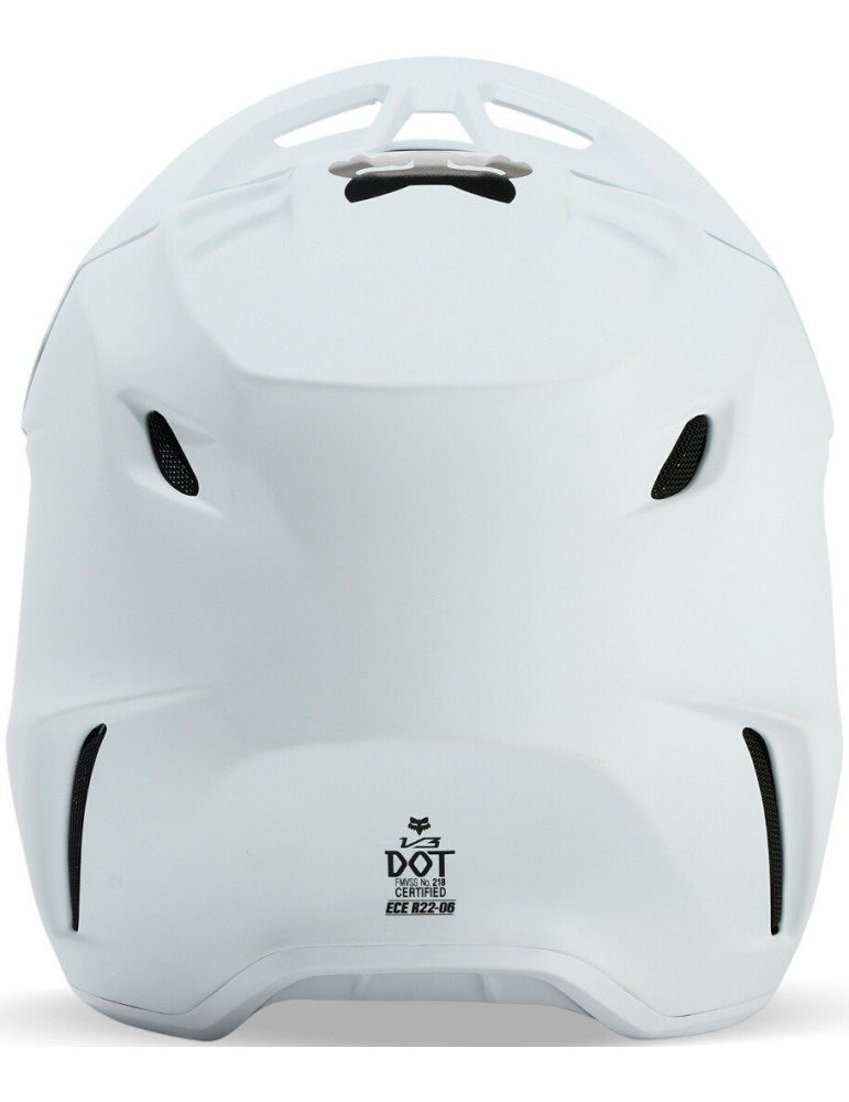 Fox V3 Solid Cross Helmet – Matte White | Motocross Helmet
