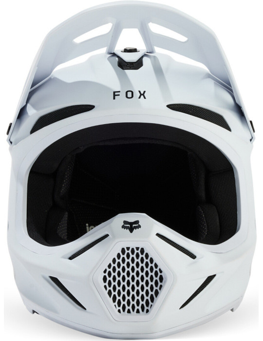 Fox V3 Solid Crosshelm Weiß Matt | MX Helm Online Kaufen
