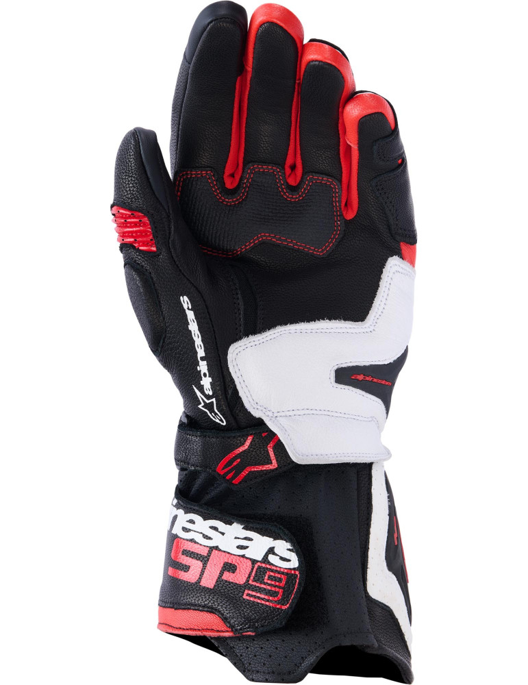 Gants Moto Sport Alpinestars SP-9 Noir/Blanc/Rouge | Achat en ligne