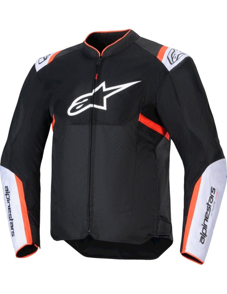 Chaqueta Moto Verano Alpinestars T-SPS Air v2 Negro/Blanco/Rojo Flúor | Online