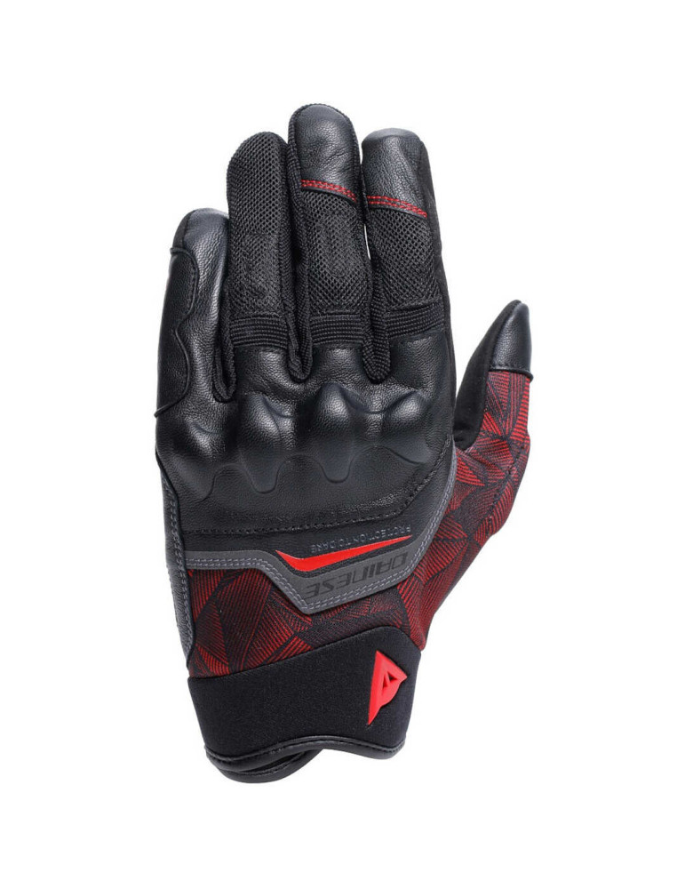 Guantes Moto Sport Dainese Ermex Negro/Rojo Lava | Comprar Online