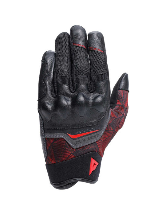 Dainese Ermex Sport Motorradhandschuhe Schwarz/Lava Rot | Online Kaufen