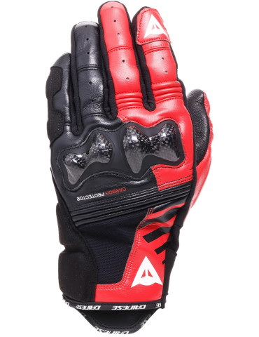 Guanti Moto Racing Dainese Reacto Carbon Nero/Rosso Lava | Acquista Online