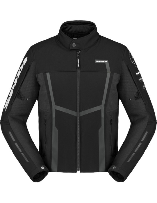 Giacca Moto Uomo Spidi Motojoy Tessuto Nero/Bianco | Acquista Online