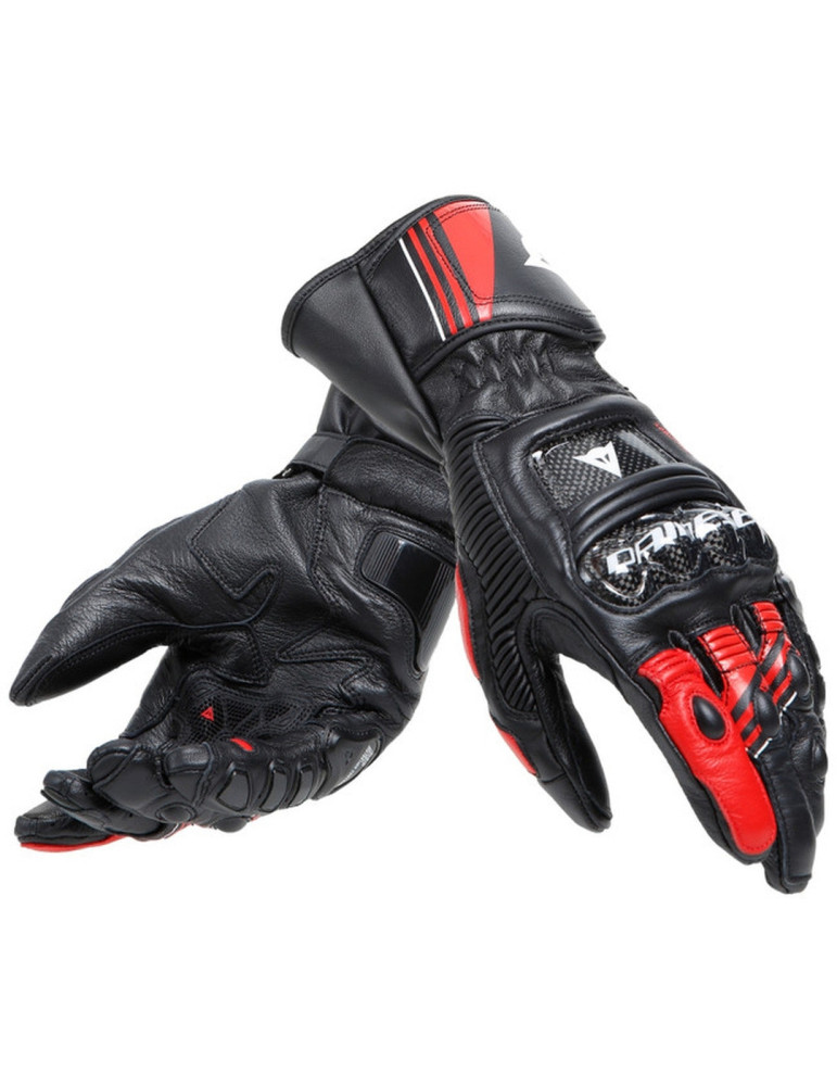 Gants Moto Racing Dainese Druid 4 Noir/Rouge Lava/Blanc | Achat en ligne