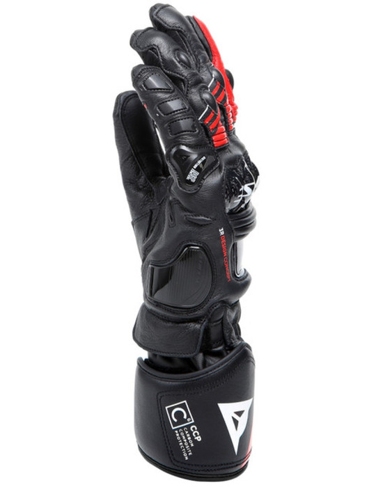 Dainese Druid 4 Racing Motorradhandschuhe – Schwarz/Lava-Rot/Weiß kaufen