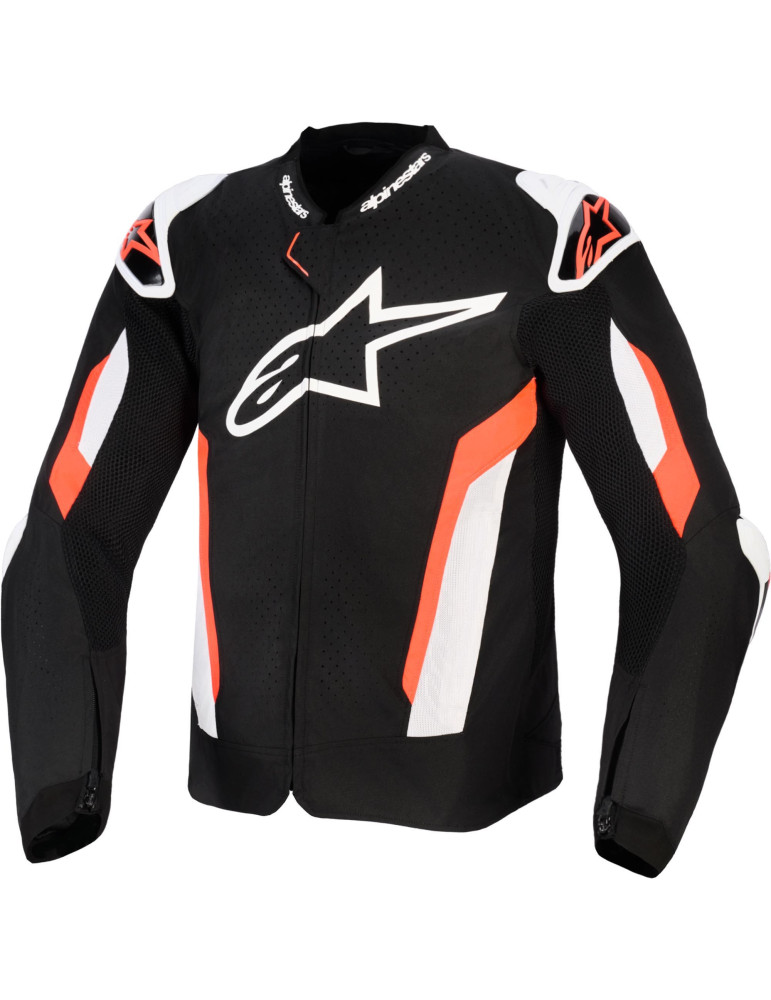 Giacca Moto Estiva Alpinestars T-GP Air Nero/Rosso Fluo 2026 | Airflow & Protezioni