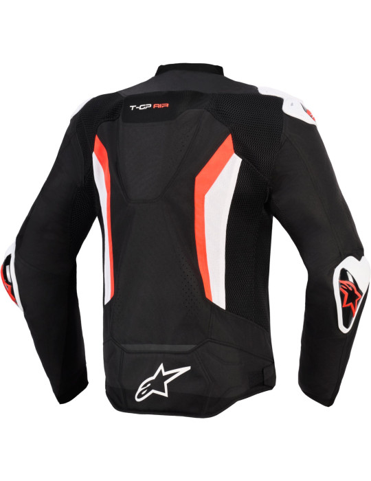 Chaqueta Moto Verano Alpinestars T-GP Air Negro/Rojo Flúor 2026