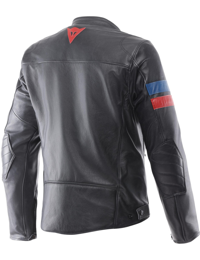 Dainese Leggenda Perf Perforierte Leder Motorradjacke Schwarz | Kaufen