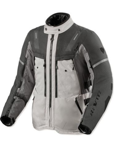 Giacca Moto Adventure Rev'it Sand 5 H2O 3 Strati Grigio/Grigio Scuro
