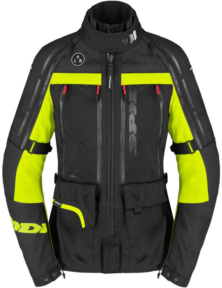 Spidi 4Season Evo Lady 3-Layer Motorcycle Jacket | Black/Yellow Fluo