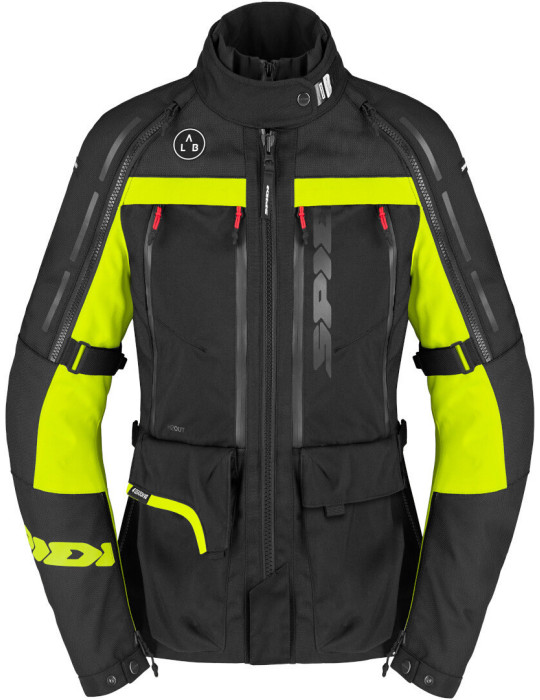 Chaqueta Moto Mujer Spidi 4Season Evo 3 Capas Negro/Amarillo Flúor | Adventure
