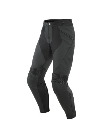 Dainese Pony 3 Leather Motorcycle Pants – Black Matt | Buy Online