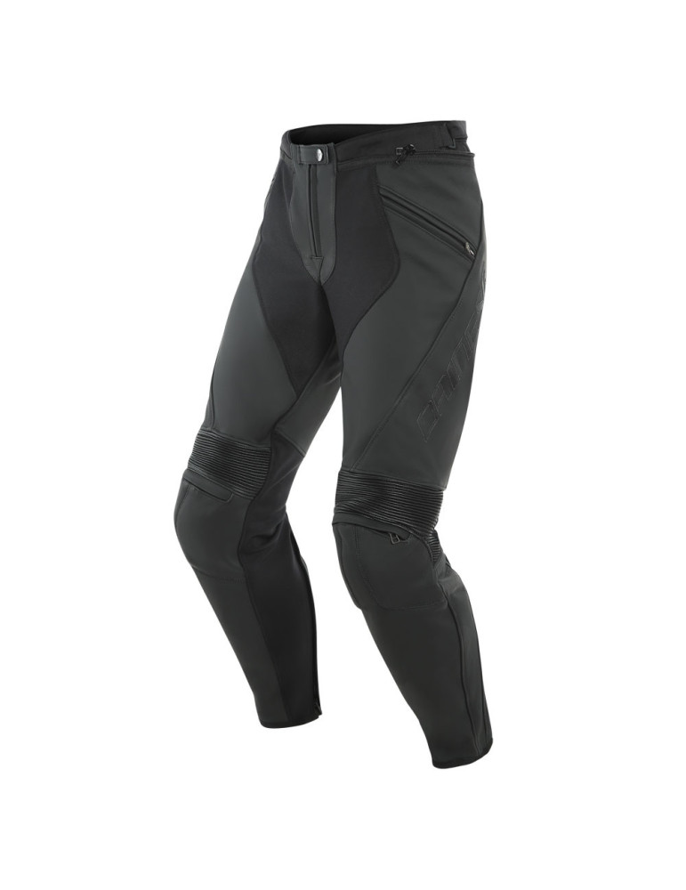 Pantaloni Moto in Pelle Dainese Pony 3 Nero Opaco | Acquista Online
