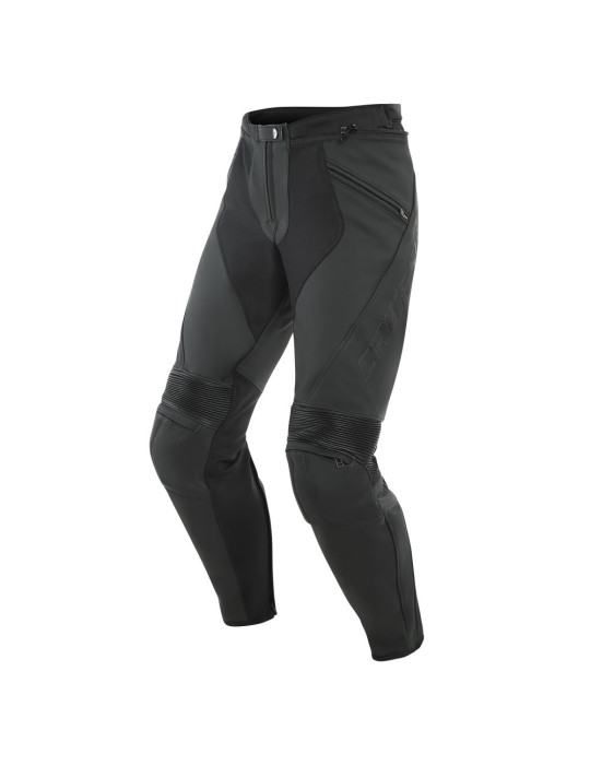 Pantalones de Moto de Cuero Dainese Pony 3 Negro Mate | Compra Online