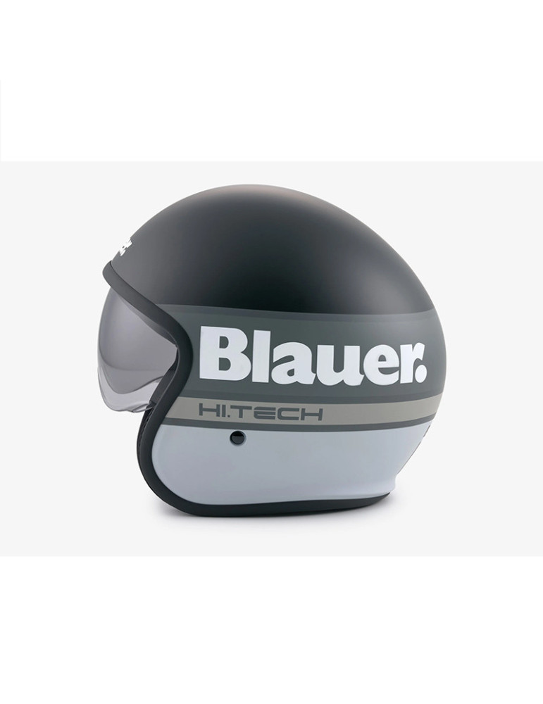 Casque Jet Blauer Pilot 4.0 Noir Mat/Blanc | Achat en ligne