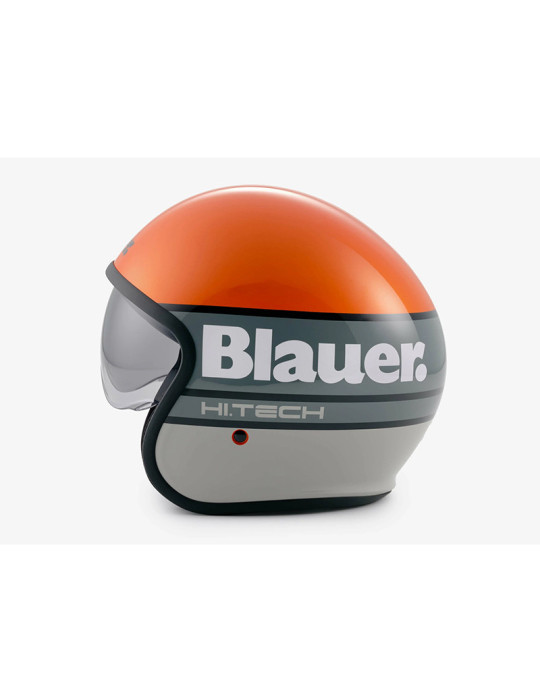 Blauer Pilot 4.0 Jethelm – Orange Glänzend/Grau | Kaufen Online