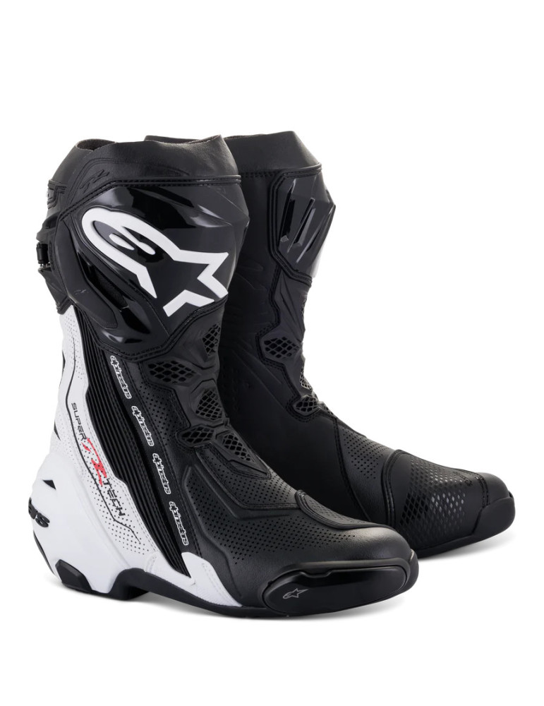 Alpinestars Supertech R Vented Racing Boots Black/White | Buy Online