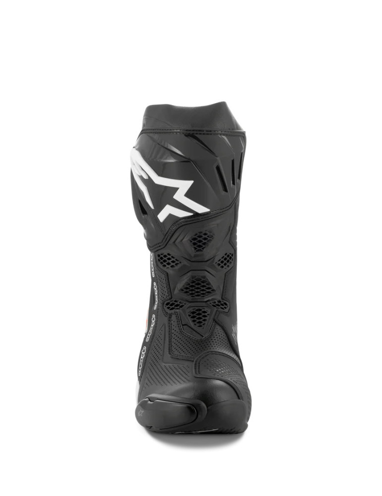 Bottes Moto Racing Perforées Alpinestars Supertech R Vented Noir/Blanc | Achat en Ligne