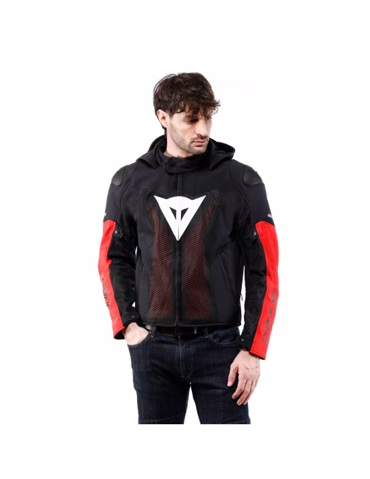 Dainese Supersprint Air Mesh Motorcycle Jacket – Black/White/Red | Buy Online