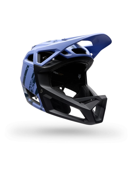 Fox Proframe RS Diffuse Full Face MTB Helmet – Purple Dove | Lightweight Trail Protection
