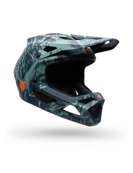 Fox Rampage Image Print MTB Fullfacehelm – Arktisch-Blau | Online kaufen
